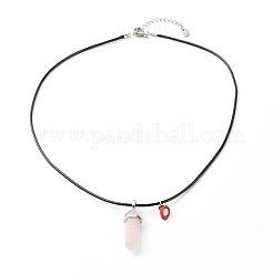 Натуральный тигровый глаз и розовый кварц NJEW-JN03676