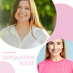 30 шт. эмалевые значки на ленте для информирования о СПИДе/раке груди JEWB-UN0001-07