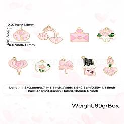 45 шт. 9 стиля подвески из сплава и эмали на тему Дня святого Валентина&nbsp;FIND-CJ0003-74