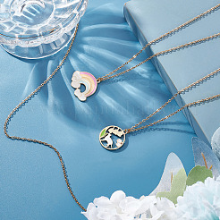 12 шт. ожерелья из нержавеющей стали 304 и 201 толщиной 2 мм для мужчин и женщин NJEW-BBC0001-01