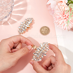 2шт украшения для обуви из сплава со стразами&nbsp;FIND-CP0002-21