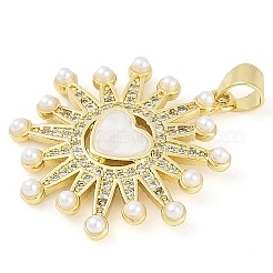 Покрытие стойки латунь микропаве прозрачные подвески из кубического циркония KK-P287-46A-G