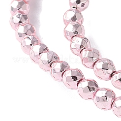 Запекание ниток окрашенных синтетических немагнитных гематитовых бусин G-H020-K01-09