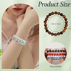 Pulseras naturales y sintéticas de piedras preciosas&nbsp;BJEW-SW001595