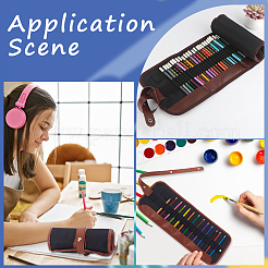 Холщовый пенал для карандашей с 36 положением AJEW-WH0513-11