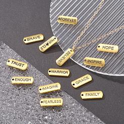 18шт 18 стиля прямоугольные подвески из сплава в тибетском стиле&nbsp;TIBEP-YW0001-34AG