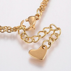 Браслеты-цепочки из нержавеющей стали 304 BJEW-I243-09G