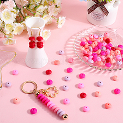 96 шт. 12-цветные бусины из пищевого экологически чистого силикона для счетов SIL-SC0001-87E