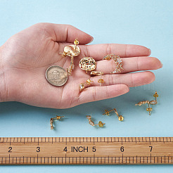 Латунные серьги-гвоздики из циркония KK-TA0001-04G