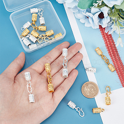 12 шт. 2-х цветные застежки-крючки из цинкового сплава и S-образные застежки&nbsp;FIND-PH0009-20