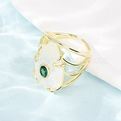 Anillos de puño de cristal de cuarzo natural&nbsp;GG-CBA5FCC-03G-03