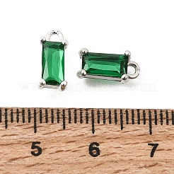 Pendentifs de verre en laiton&nbsp;KK-Z156-02P-02