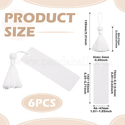 6 marque-page vierge en papier kraft&nbsp;AJEW-TADJ0001-31G
