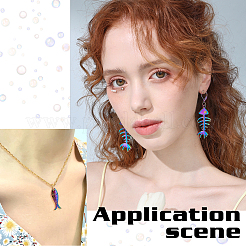 20шт 5 стиля подвески из сплава цвета радуги PALLOY-PH0002-04