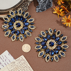 Cabochons de strass en verre&nbsp;FIND-WH0173-515