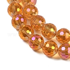 Прозрачные стеклянные бусины гальваническим пряди&nbsp;EGLA-N002-31-H02