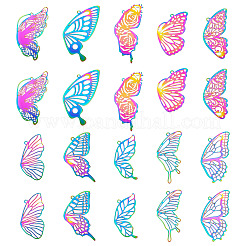 40 шт. 10 стиля 201 нержавеющая сталь травленые металлические украшения подвески&nbsp;STAS-TA0003-04