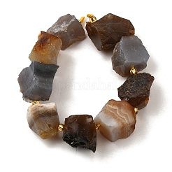 Нити бусин из необработанного натурального серого агата G-Z087-B20