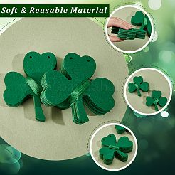 4 Beutel Filz-Kleeblatt-Hängebanner zur Dekoration des St. Patrick's Day&nbsp;AJEW-CY0002-43