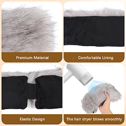 1шт. Теплые повязки на голову из пряжи из искусственного меха&nbsp;COHT-CY0001-01A