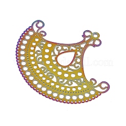 Подвески из нержавеющей стали 304 с травленым металлическим декором&nbsp;STAS-A192-06RC