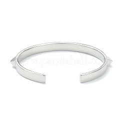 Латунь манжеты браслеты BJEW-A116-08