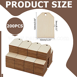 200pcs gros pendentifs en bois&nbsp;WOOD-WR0001-28