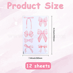 Autocollants muraux auto-adhésifs en PVC à motif de nœud papillon&nbsp;STIC-WH20006-05A