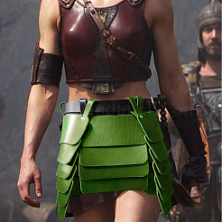 Юбка из искусственной кожи средневекового викинга с поясом&nbsp;AJEW-WH20077-031C