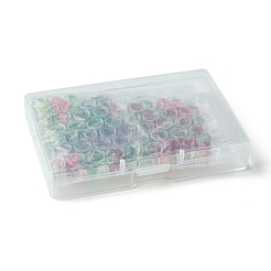 80шт 7 вида прозрачных стеклянных бусин EGLA-FS0001-45