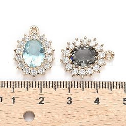 Прозрачные граненые стеклянные подвески GLAA-R212-15-M