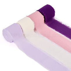 4 рулон двухцветной полиэстеровой ленты с потертостями OCOR-TA0002-87A