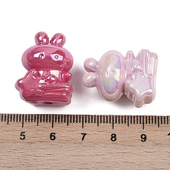 Непрозрачные акриловые бусины с УФ-покрытием MACR-C036-11