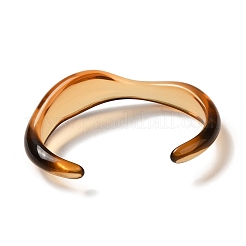 Прозрачный акриловый браслет с открытой манжетой для женщин&nbsp;BJEW-A141-01A