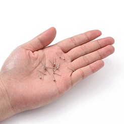 Устойчивая к потускнению хирургическая нержавеющая сталь 316 плоская круглая пустая закрепка для сережек-гвоздиков&nbsp;STAS-R073-03