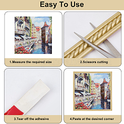 ПВХ самоклеящаяся гибкая молдинговая отделка&nbsp;DIY-WH20007-57A