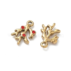 Подвески из нержавеющей стали 304 со стразами&nbsp;STAS-L308-05G