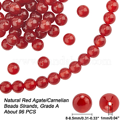 Природного сердолика нитей бисера G-AR0002-93