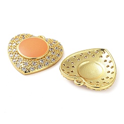 Латунные микропаве прозрачные подвески с фианитом KK-F871-07G