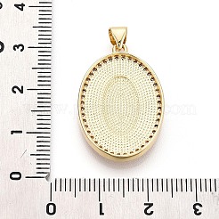 Латунные микропаве прозрачные подвески с фианитом&nbsp;KK-N268-87G