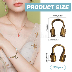 300 шт. латунная проволочная защита и протекторы KK-ME0002-66