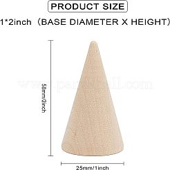 Ringhalter aus Holz&nbsp;LS-AJEW-WH0120-53A