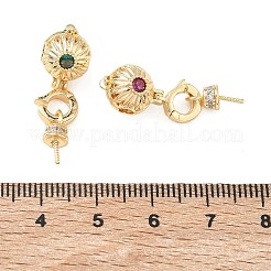 Picchetti in ottone zirconi con micro pavè&nbsp;KK-C172-16G