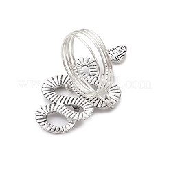 Кольца в виде змеи в тибетском стиле RJEW-JR00840