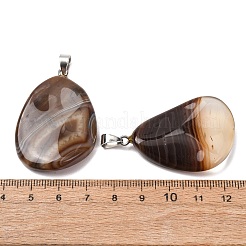 Ciondoli di agata a fascia naturale&nbsp;GG-K002-05C