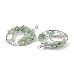 Естественный зеленый авантюрин большие кулоны&nbsp;G-G910-K06-P