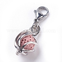 Подвески латуни медальон HJEW-JM00325-M-1