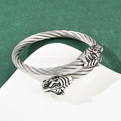 Браслеты из нержавеющей стали 304 для мужчин и женщин&nbsp;BJEW-H631-05A-AS