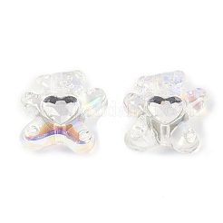 Прозрачные акриловые бусины с УФ-покрытием OACR-S145-04