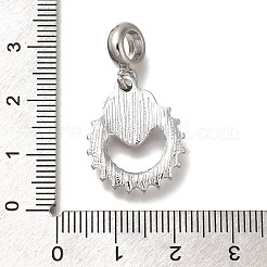 Подвеска из сплава с кристаллами и стразами в европейском стиле PALLOY-P307-11B-P